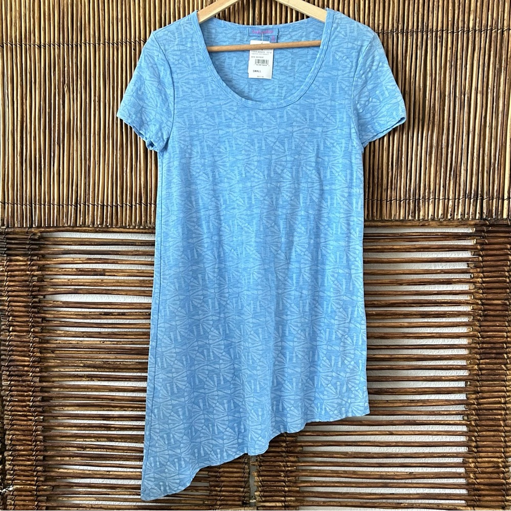 Swimsuit Cover Up Fresh Produce Blue Patterned Women's Sz Small